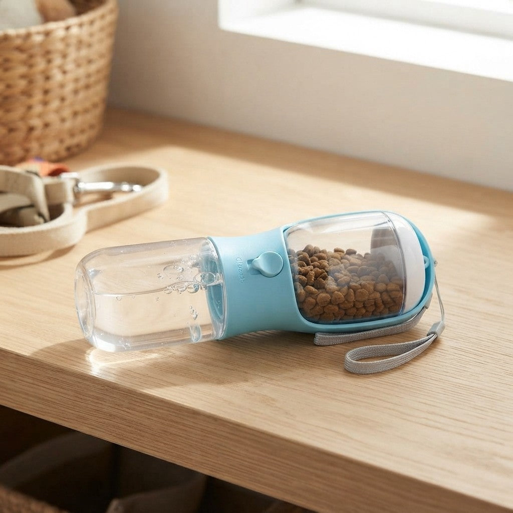 Portable Dog Water Bottle and Food Container